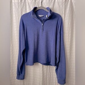 Peloton Women’s Terrycloth Quarter Zip Top Size Small